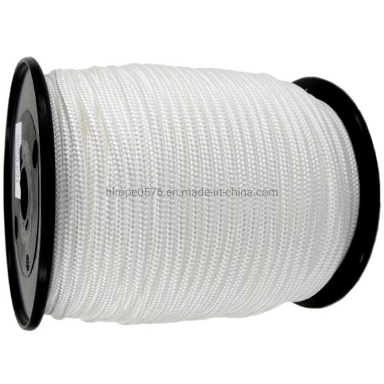 4mm 8 lags hvid flettet polyestertråd X 200m