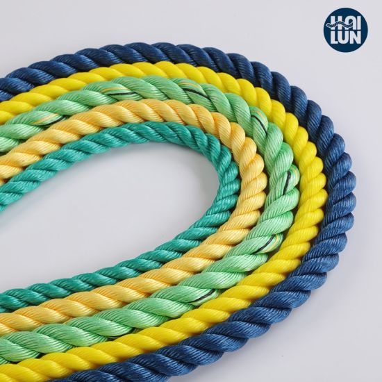 Farverig polypropylen PP Danline Marine Rope til fiskeri